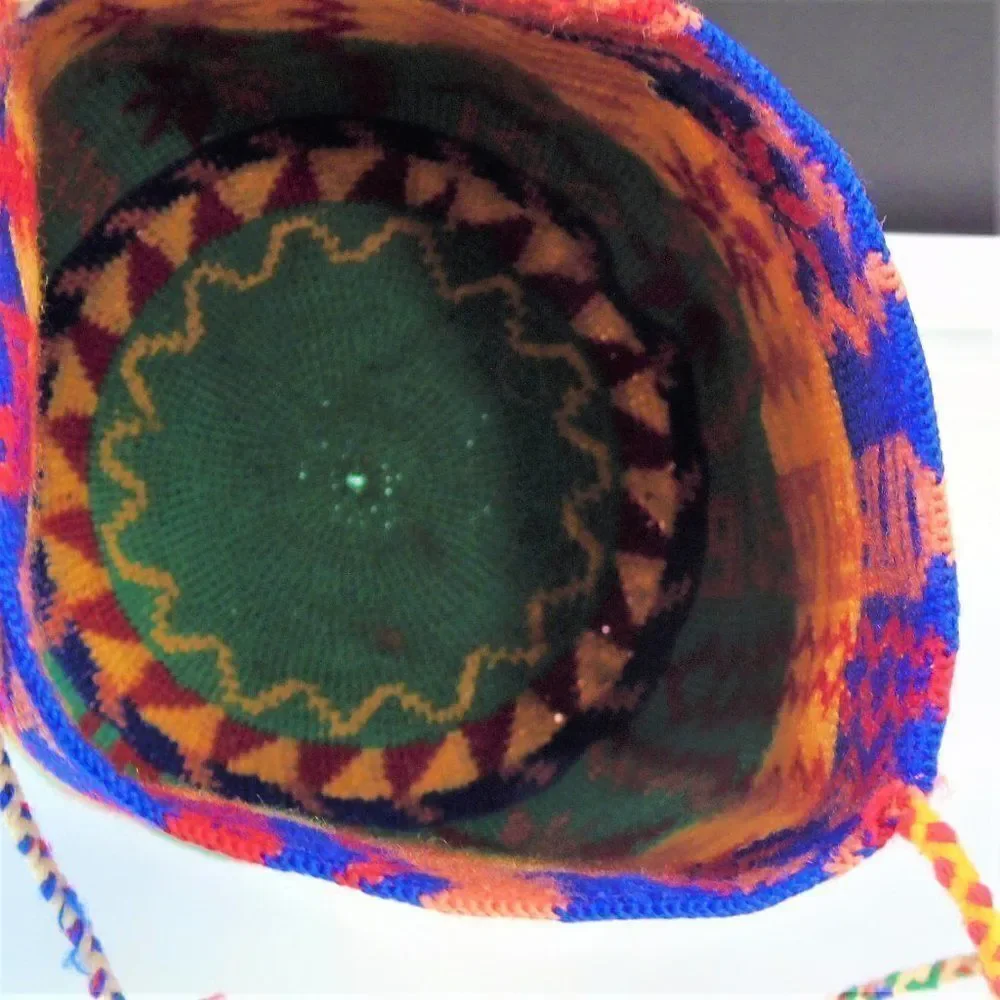 Hippie Bucket Purse Boho Woven Crossbody